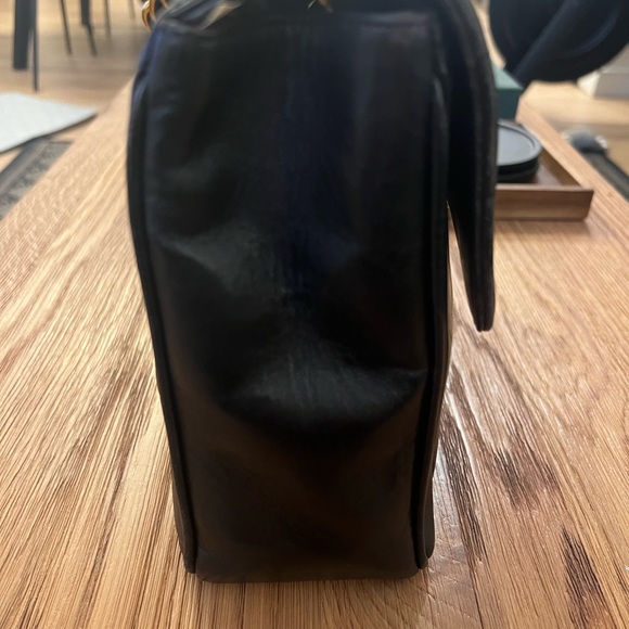 CHANEL FLAP BLACK VERTICAL LAMBSKIN  JUMBO - Picture 4 of 16